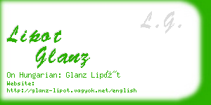 lipot glanz business card